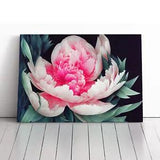 Enlightened Peony Flower Canvas Print Wall Art Framed Picture Home Decor Large