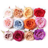 10X Peony Roses Artificial Silk Flower Heads Party Wedding Bouquet Garland Decor