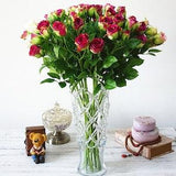 4 Branchs Rose Bud Artificial Flowers For Wedding Simulation Flower Home Vase Hotel Props party decor Valentine's gift