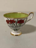 American Ohio State Flower Carnation Series Bone China Footed Tea Cup