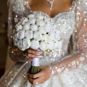 Peony Wedding Bouquet, Bridal Bouquet, Bride bouquet, Bride Flower, Wedding Flowers, Bridesmaid Bouquets, Artificial flowers