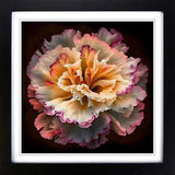 Carnation Flower Abstract Expressionism No.1 Framed Wall Art Print Picture Large