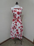 Betsey Johnson Carnation check print dress size 6 floral sleeveless
