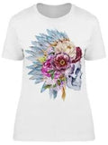 Flowers Skull Peony Art Tee Women's -Image by Shutterstock