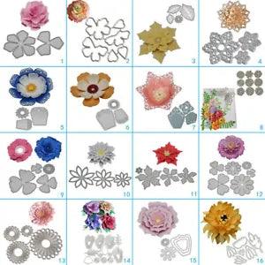 Flower Rose Cutting Dies Metal Stencil DIY Scrapbooking Album Paper Card Petal