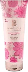 BOUTIQUE Cherry Blossom & Peony Body Scrub 225 gm New World Wide