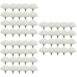 60 Pcs Artificial Flowers Heads Mothers Day Carnation Mini Wreath