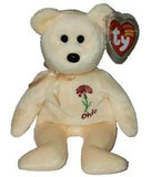 Ty Beanie Baby - OHIO SCARLET CARNATION State Flower Bear 8.5" (Exclusive) MWMT
