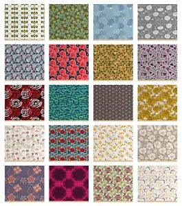 Ambesonne Floral Blossom Fabric by the Yard Decorative Upholstery Home Accents