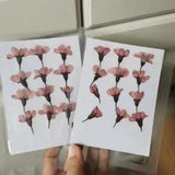 2-3cm 24pcs Natural Real Touch Side pressed cherry flowers sakura petals...