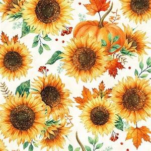 Sunflowers, Autumn is in the Air Hoffman, 1/2 yard