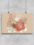 Peony Flowers Design Poster -Image by Shutterstock