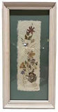 Vintage Art Framed Pressed Dried Flowers Handmade and from Madagascar Signed