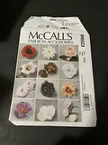 McCalls 6523 Fashion Accessories Fabric Felt Flowers Rose Peony Poppy