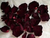 Rose Petals Burgundy Organic Dried ~ 100% Premium ~ Wedding Party Decor Natural