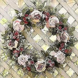 NEW LISTING Floral Wreath, Door Wreath, 20'' Artificial Peony Wreath for Front 20inch Pink