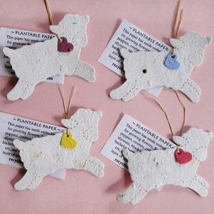 18 Seed Paper Lambs Baptism Favors - Christening Favors - Flower Seed Plantable Paper Lambs
