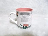 Ganz January Carnation Coffee Cup Mug Monthly Florals