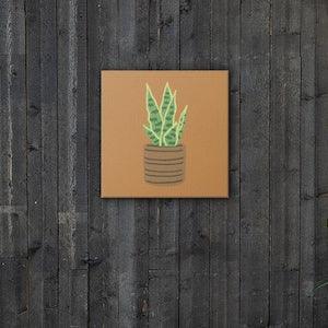 Plant Wall Art, Plant Lover Art, Farmhouse Wall Art, Custom Plant Wall Art, Plant Art, Custom Plant Lover Art, Green Potted Plant Artwork