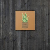 Plant Wall Art, Plant Lover Art, Farmhouse Wall Art, Custom Plant Wall Art, Plant Art, Custom Plant Lover Art, Green Potted Plant Artwork