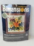 NEW LISTINGDimensions Needlepoint Kit Tiger Lilly With Bargello Pat Zitomer 5"x5" #7024 D10