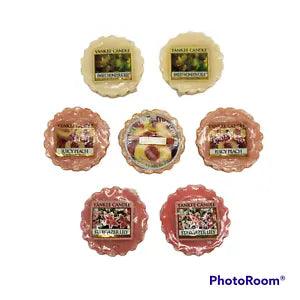 Lot of 7 Yankee Candle Wax Potpourri Tarts Honeysuckle Peach Stargazer Lily NOS