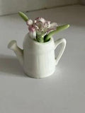 Maruri Masterpiece Bone China Miniature WateringCan With Carnation Flowers Decor