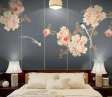 3D Peony Flower Bird 24353NA Wallpaper Wall Murals Removable Wallpaper Fay