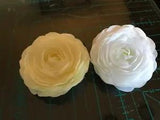 Yellow or White Silk Artificial Ranunculus Flower, DIY, Clothing, Hat, Wedding