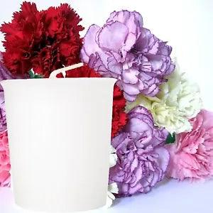 FRESH CARNATIONS Scented Votive Candles Eco-friendly Soy Wax Hand Poured