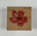 2003 Sugarloaf Whispers Red Lily Wood Mounted Rubber Stamp #40907