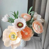 Paper flower bouquet gift for her, Paper ranunculus bouquet, Floral gift for mother,  Birthday gift for wife, Housewarming gift
