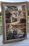 Lily Pond TAPESTRY By Mohawk Signed Vail Oxley 80' X 54"??? Vintage (2002).