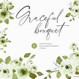 White Roses, Watercolor Rose Clipart, Watercolor Bouquets, Watercolor Wedding, White Floral Clipart, Watercolor Flowers, White Roses Bouquet