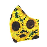 Yellow Sunflower face mask covers with nose wire & filter pocket ? Fall gift |  Youth Face Mask ?