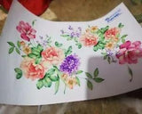Flowers 3D Wall Stickers-20x30cm PVC Wall Decal Adhesive Beautiful Peony Sticker