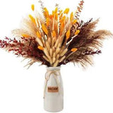 100 Pcs Home Boho Decor Bouquet Dried Flowers Pampas Grass V6R9