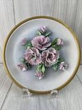 VTG Kings Porcellane 1973 Limited Plate Flowers of America Carnation Numbered