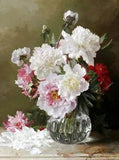 Gorgeous Peony with Still Life oil painting Giclee art printed on canvas L3366