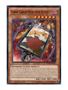 Flower Cardian Peony With Butterfly - Mint / Near Mint Condition YUGIOH Card