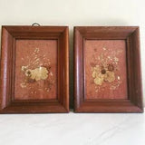 Set of 2 Framed Pressed Flower Wall Decor