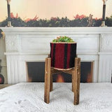 plant pot holder, mini nursery basket, flower pot cover, hanging planter, red kilim basket, handmade orchid baskets, striped basket, PH 2405