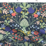 Modern Botanical Fabric - Garden Damask by garabateo - Vegetable Ornate Herb Garden Design Arts And Crafts Fabric by the Yard by Spoonflower
