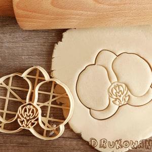 Orchid Garden Orchis Flower Head Petals Spring Summer Meadow  Beautiful Doodle Cute Cookie Cutter Pastry Fondant Dough Biscuit