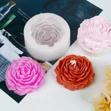 DIY Big Peony Flower Candle Silicone Mold Candle Making Crafts Baking MolJ0
