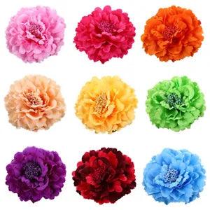 2Pcs Peony Flowers Hair Clip Bridal Hairpins Wedding Bridesmaid Prom Brooches