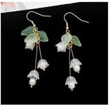 LILY OF THE VALLEY DANGLE EARRINGS