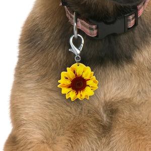 Sunflower Double-Sided Dog Tag Pet ID Tag