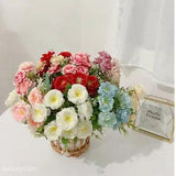 30 cm 8 Camellia Peony Artificial Bouquet Artificial Flowers Home Decoration