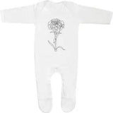 'Carnation Flower' Baby Romper Jumpsuits / Sleep suits (SS038321)